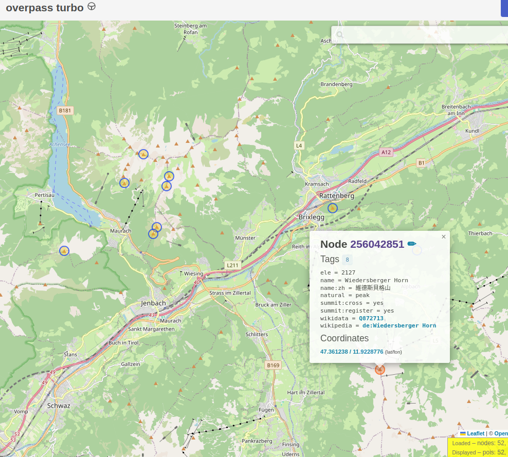 Overpass Turbo Overpass Turbo